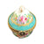 Light Blue Floral Crown Box Porcelain Limoges LIMOGES BOXES traditional French Trinket Box