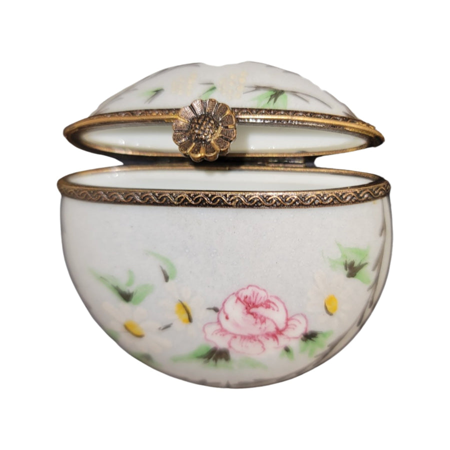 Floral Elegance Limoges Box Porcelain Limoges LIMOGES BOXES traditional French Trinket Box