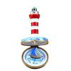 Lighthouse Hilton Head Island Sailboat Harbor Town Porcelain Limoges beach travel French Trinket Box