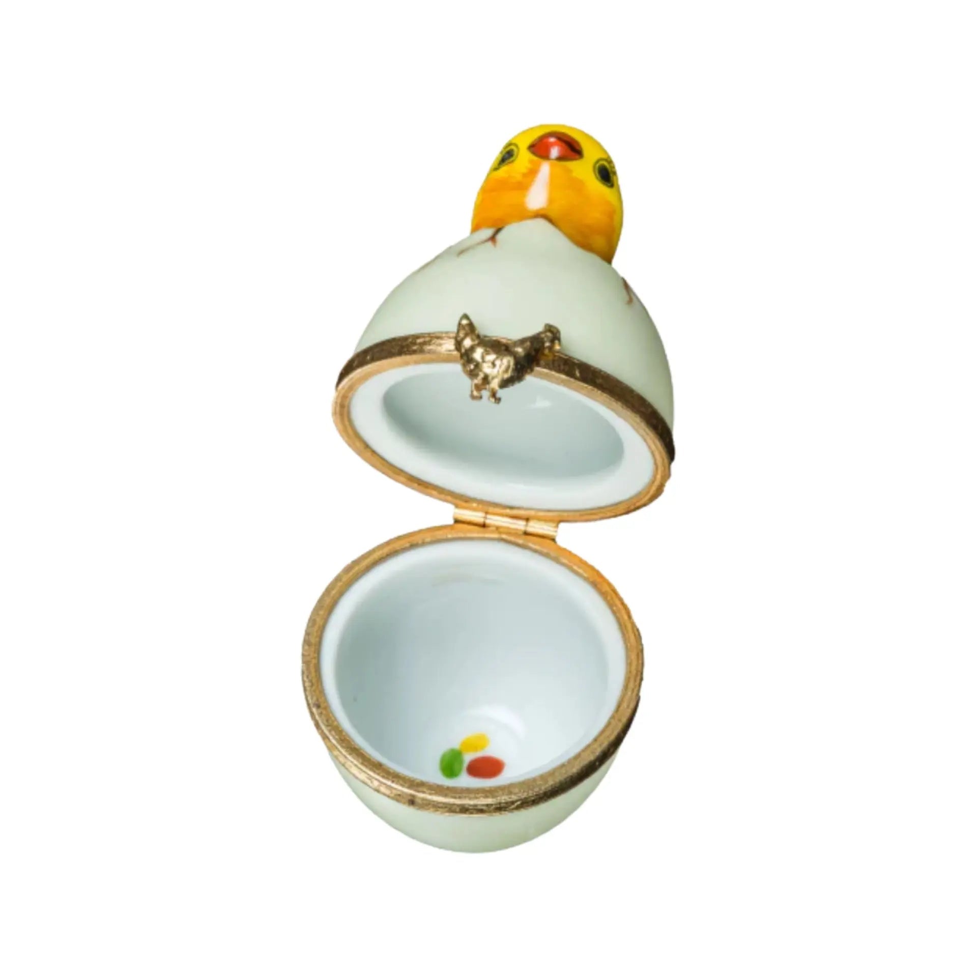 Lil Chick Bird Porcelain Limoges bird easter French Trinket Box