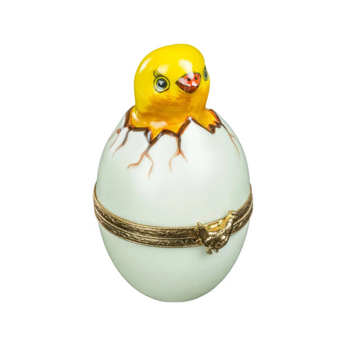 Lil Chick Bird Porcelain Limoges bird easter French Trinket Box