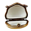 Lily of the Valley Purse with Ladybugs Porcelain Limoges purse limoges boxes bugs critters French Trinket Box