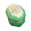 Lime Elegance Limoges Box Porcelain Limoges LIMOGES BOXES traditional French Trinket Box