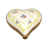Lime Green Heart Trinket Box Porcelain Limoges hearts LIMOGES BOXES French Trinket Box