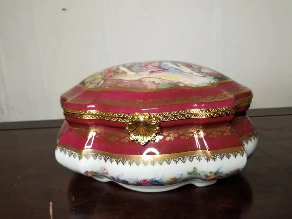 Limited Edition Lovers Jewelry Box Porcelain Limoges Jewelry Limoges Box Love Valentine French Trinket Box