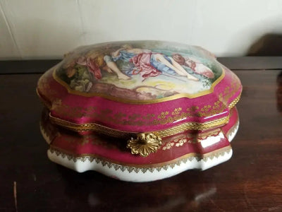 Limited Edition Lovers Jewelry Box Porcelain Limoges Jewelry Limoges Box Love Valentine French Trinket Box