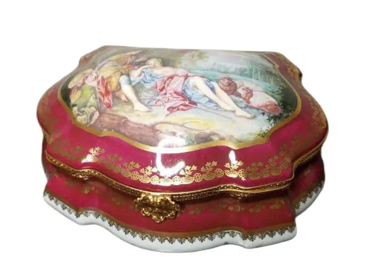Limited Edition Lovers Jewelry Box Porcelain Limoges Jewelry Limoges Box Love Valentine French Trinket Box