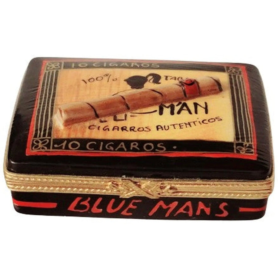 Limoges Cigar Box Treasure Porcelain Limoges wine Rochard Limoges Box men French Trinket Box