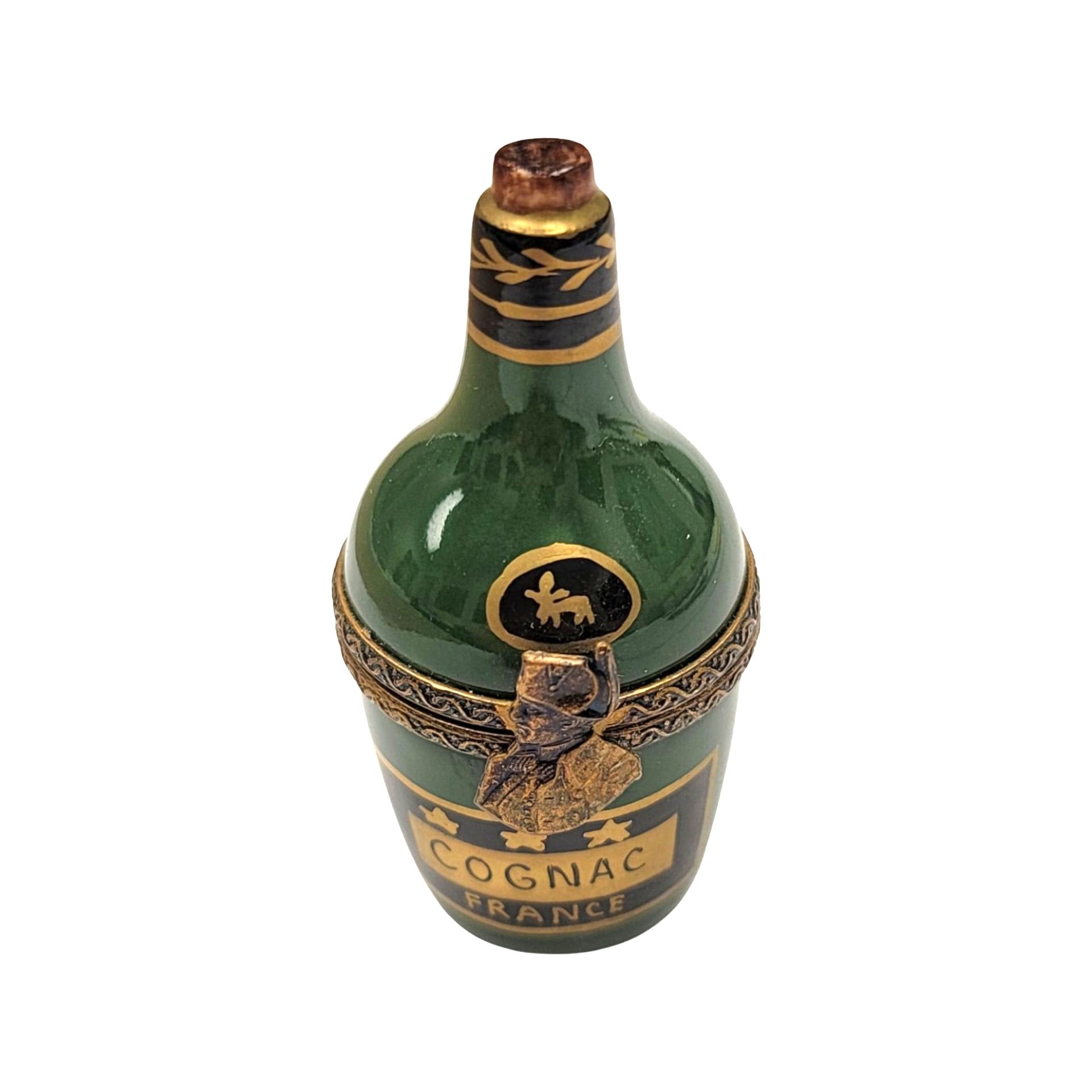 Limoges Cognac Elegance Box Porcelain Limoges wine spirit men special Limoges Box france French Trinket Box