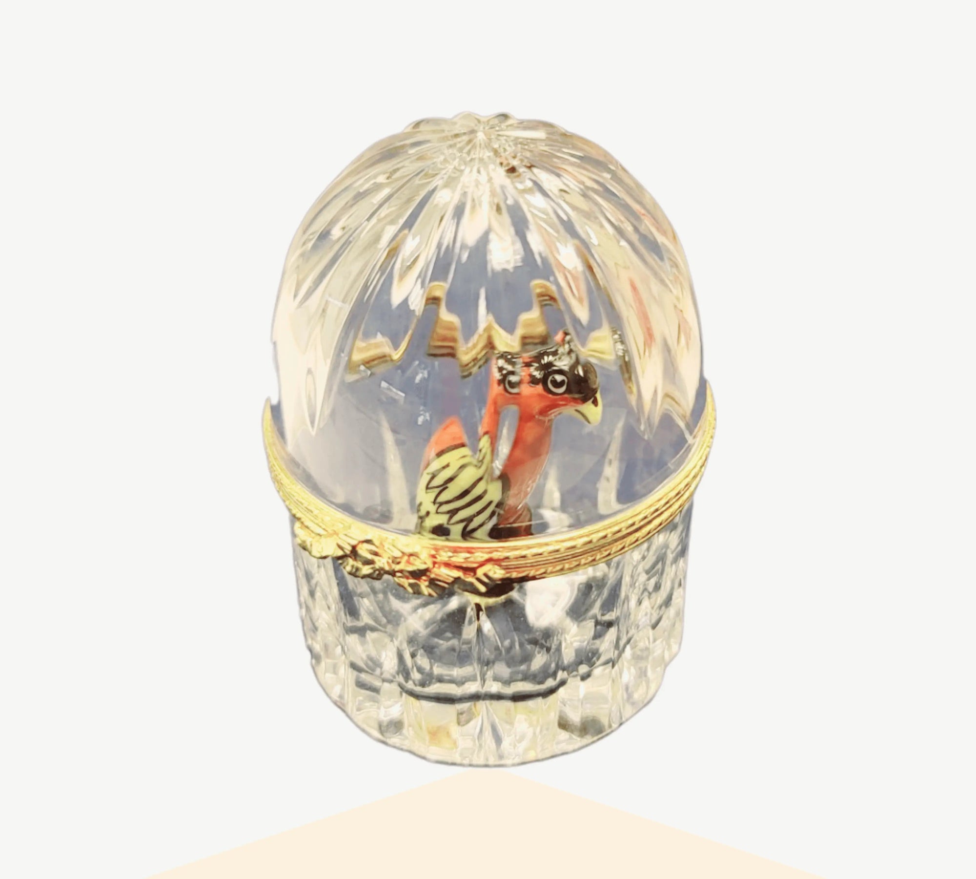 Limoges Parrot Crystal Elegance Porcelain Limoges birds LIMOGES BOXES French Trinket Box