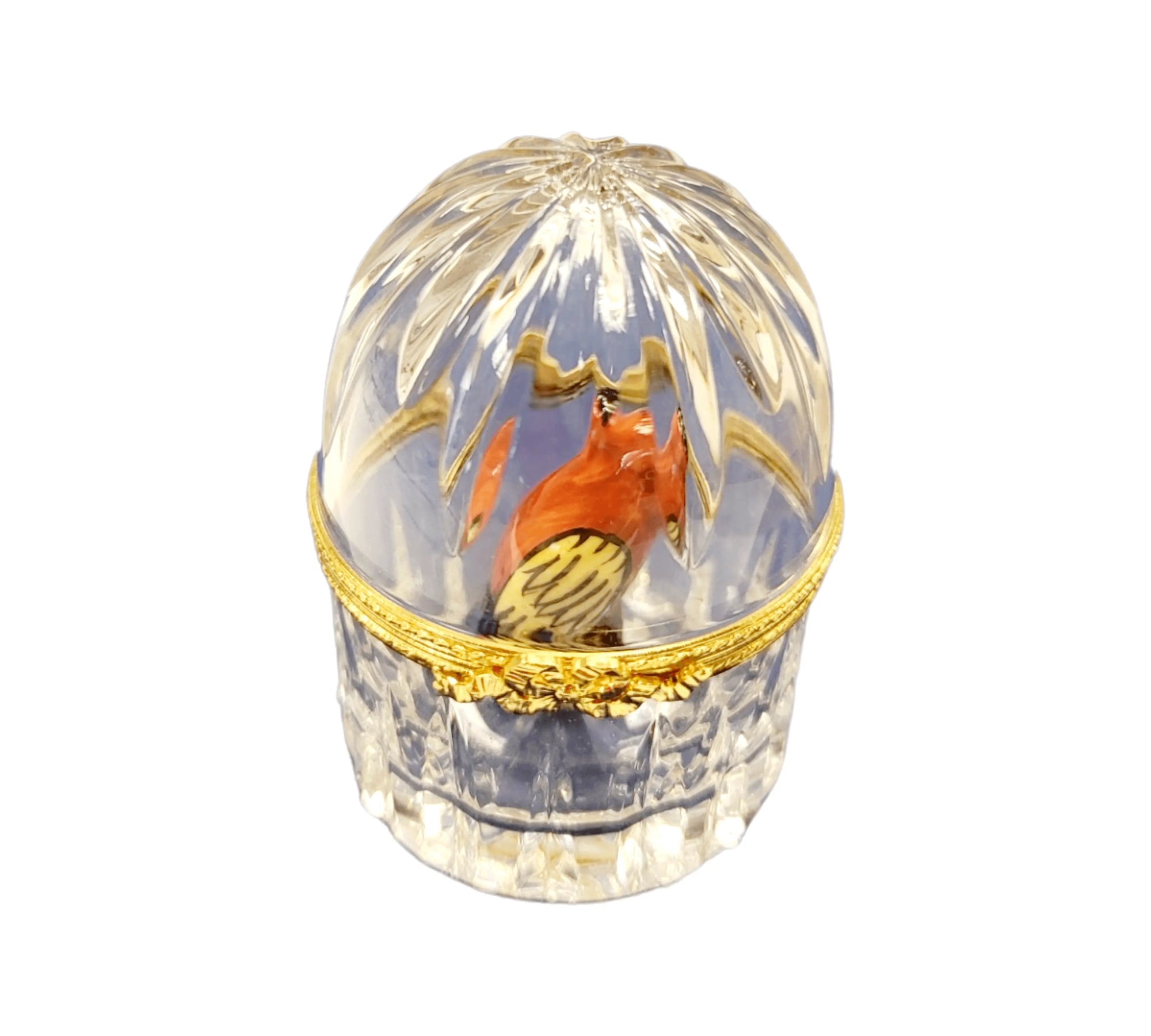 Limoges Parrot Crystal Elegance Porcelain Limoges birds LIMOGES BOXES French Trinket Box