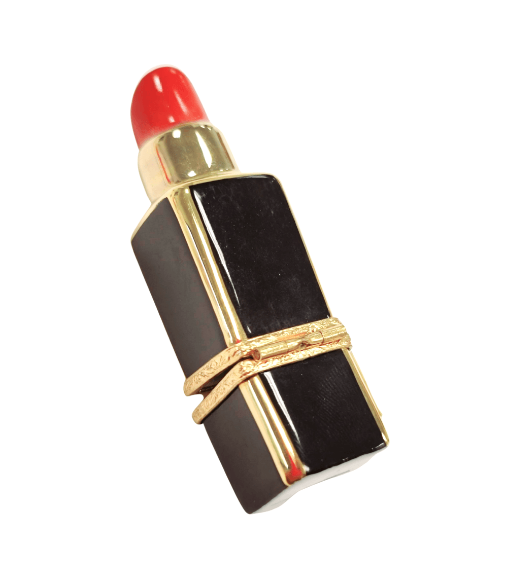 Lipstick Red Limoges Box Porcelain Limoges fashion limoges boxes French Trinket Box