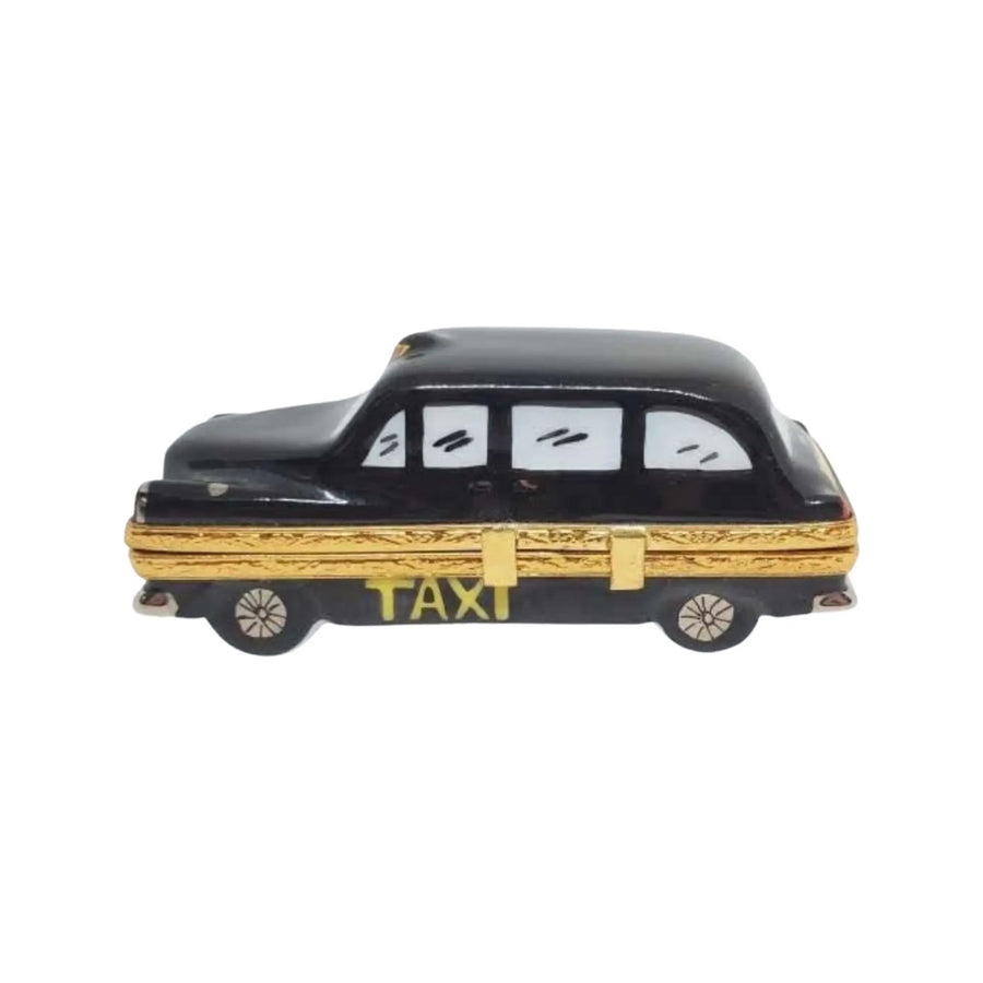 London Taxi Porcelain Limoges vehicle travel French Trinket Box