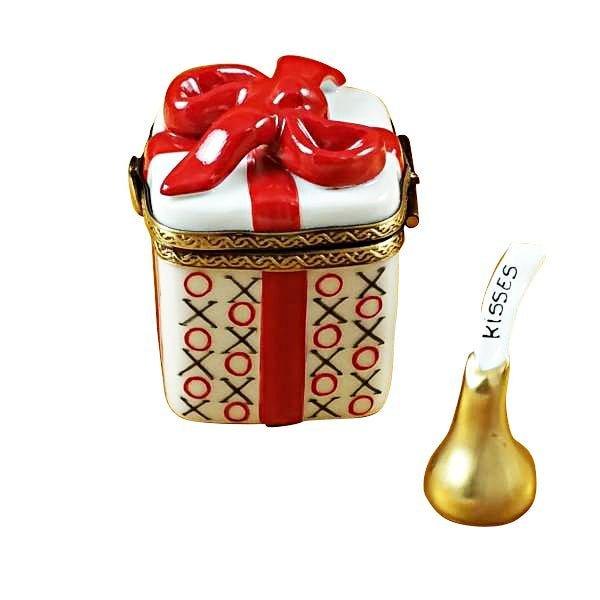 Love Gift w Xo-Xo And Removable Kiss Porcelain Limoges love special Rochard Limoges Box valentine French Trinket Box
