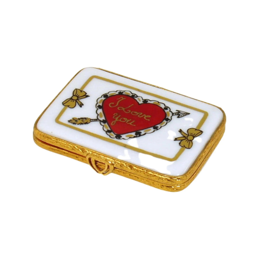 Love Letter Porcelain Limoges valentines day love French Trinket Box