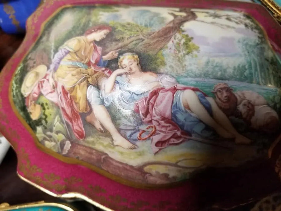 Lovers Porcelain Jewelry Box Porcelain Limoges Jewelry Limoges Box Love Valentine French Trinket Box