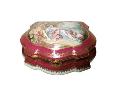 Lovers Porcelain Jewelry Box Porcelain Limoges Jewelry Limoges Box Love Valentine French Trinket Box