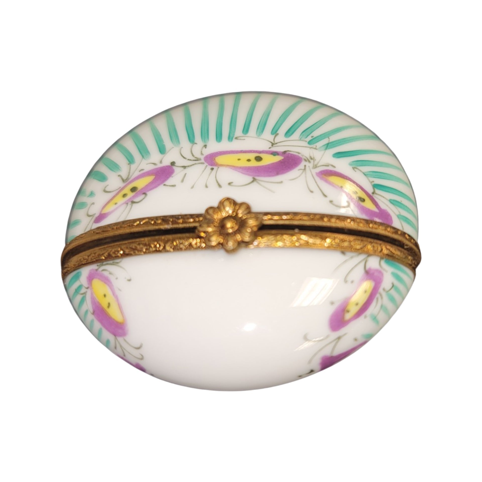 Charming Butterfly Limoges Box Porcelain Limoges LIMOGES BOXES traditional French Trinket Box