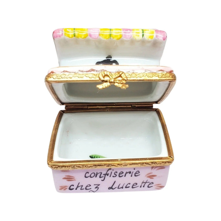 Lucette's Candy Shop Porcelain Limoges Dessert professional French Trinket Box