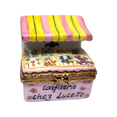 Lucette's Candy Shop Porcelain Limoges Dessert professional French Trinket Box