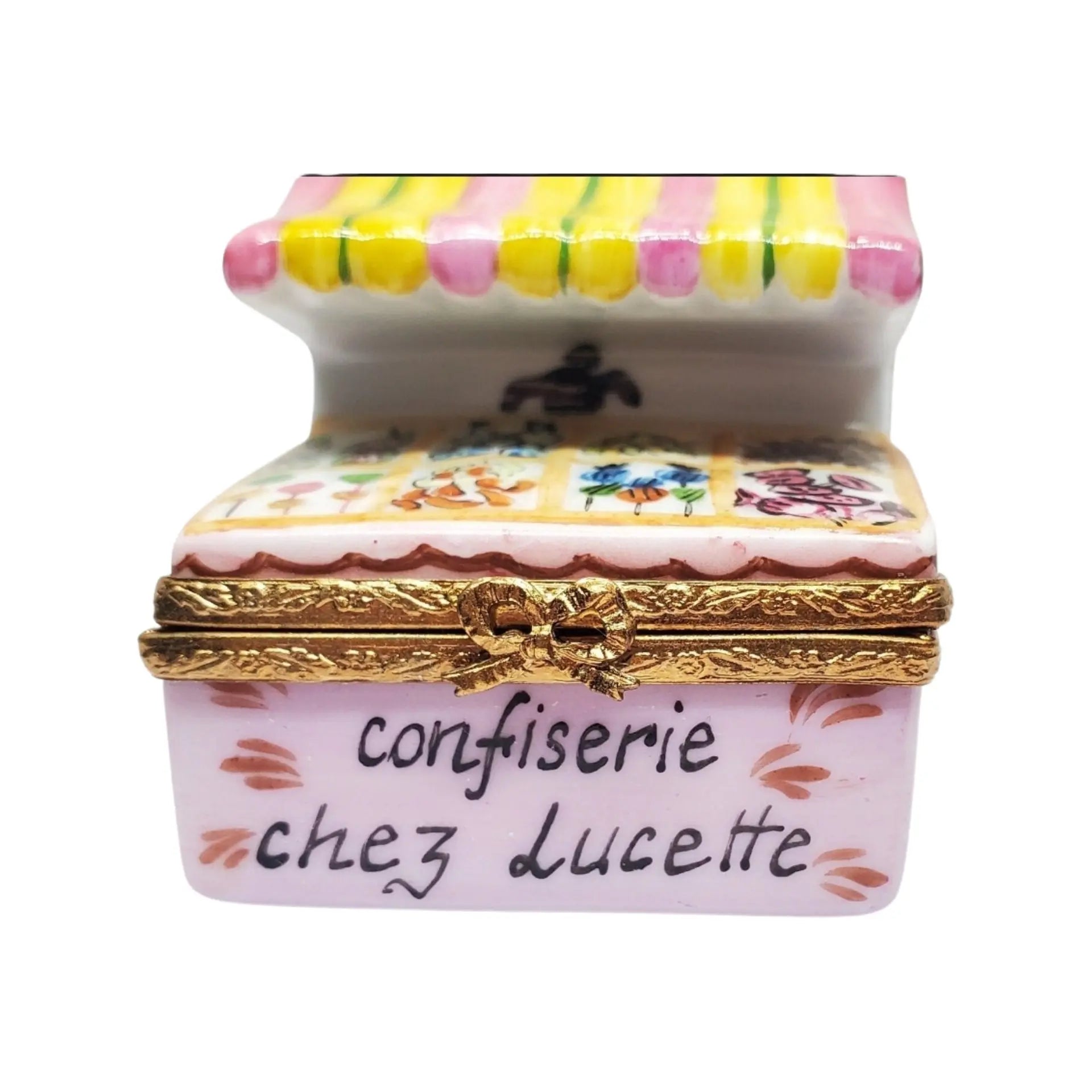 Lucette's Candy Shop Porcelain Limoges Dessert professional French Trinket Box