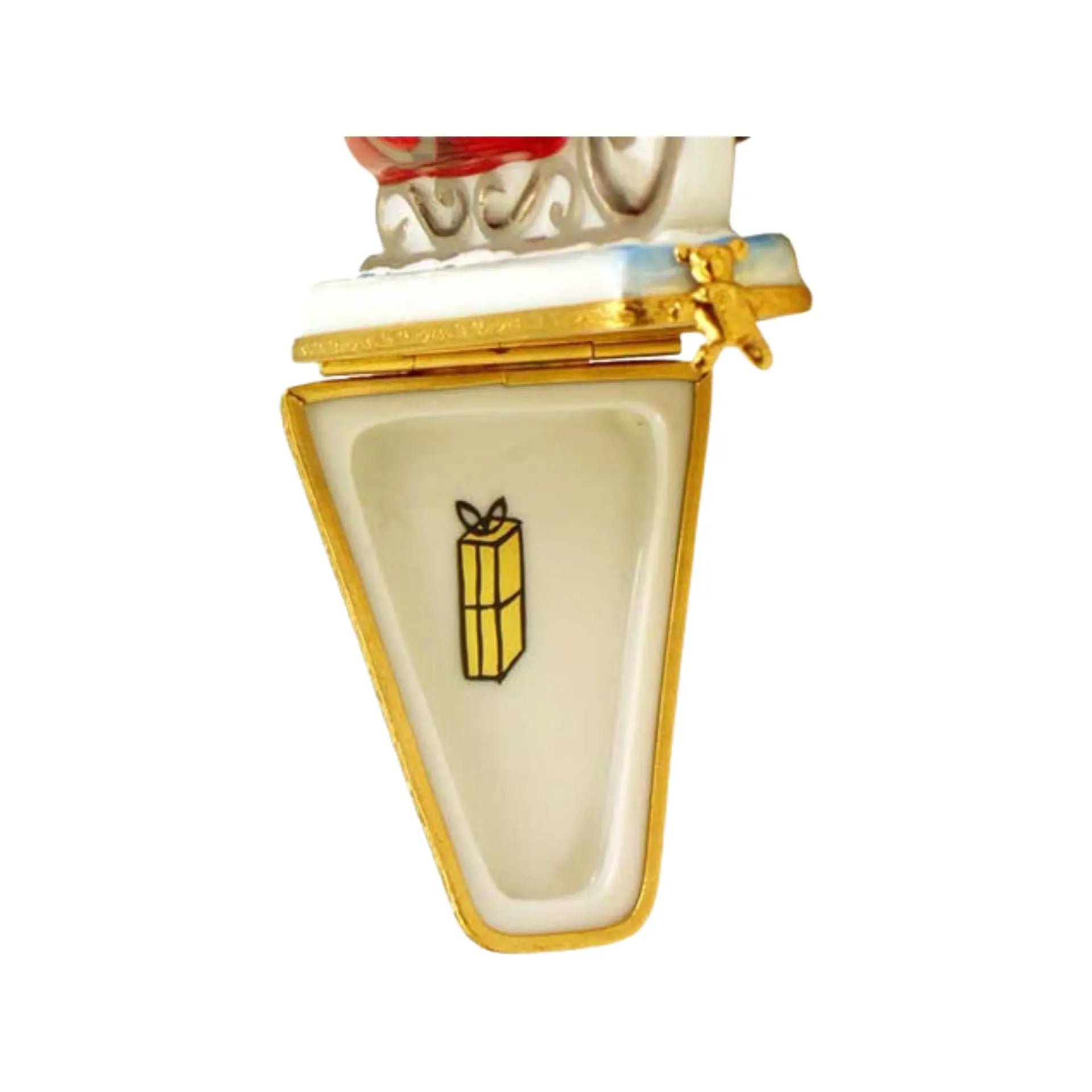 Lynn Haney Oak Forest Exp Porcelain Limoges Santa Claus French Trinket Box