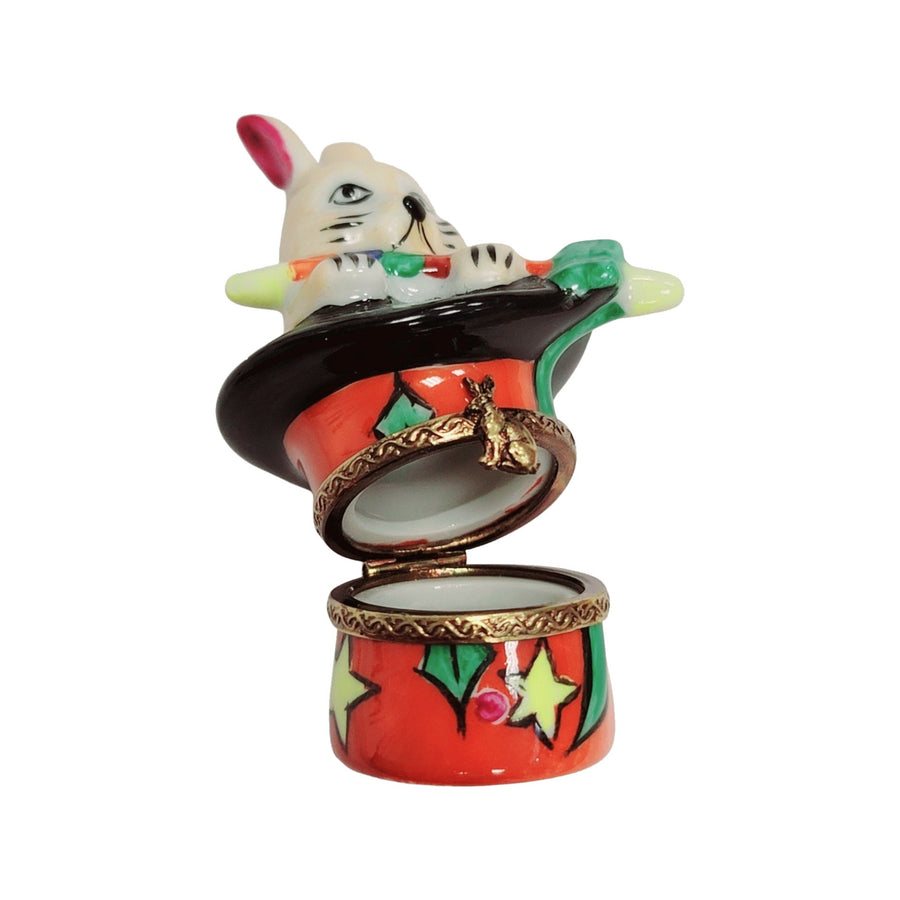 Magic Rabbit for Children Limoges box, hand-painted porcelain made in France
