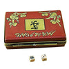 Mahjong Set Porcelain Limoges games travel French Trinket Box