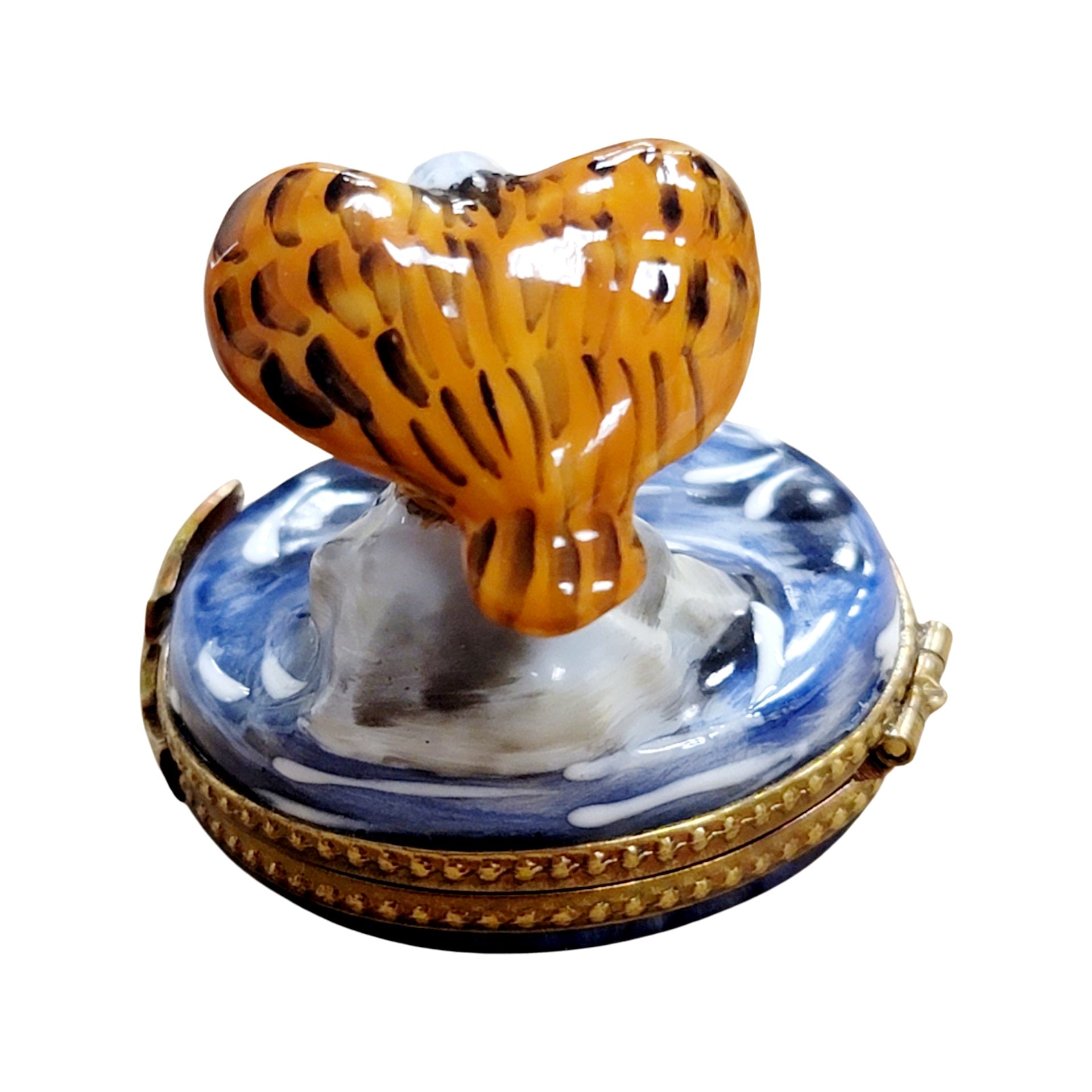 Majestic Bald Eagle Trinket Box Porcelain Limoges bird limoges boxes French Trinket Box