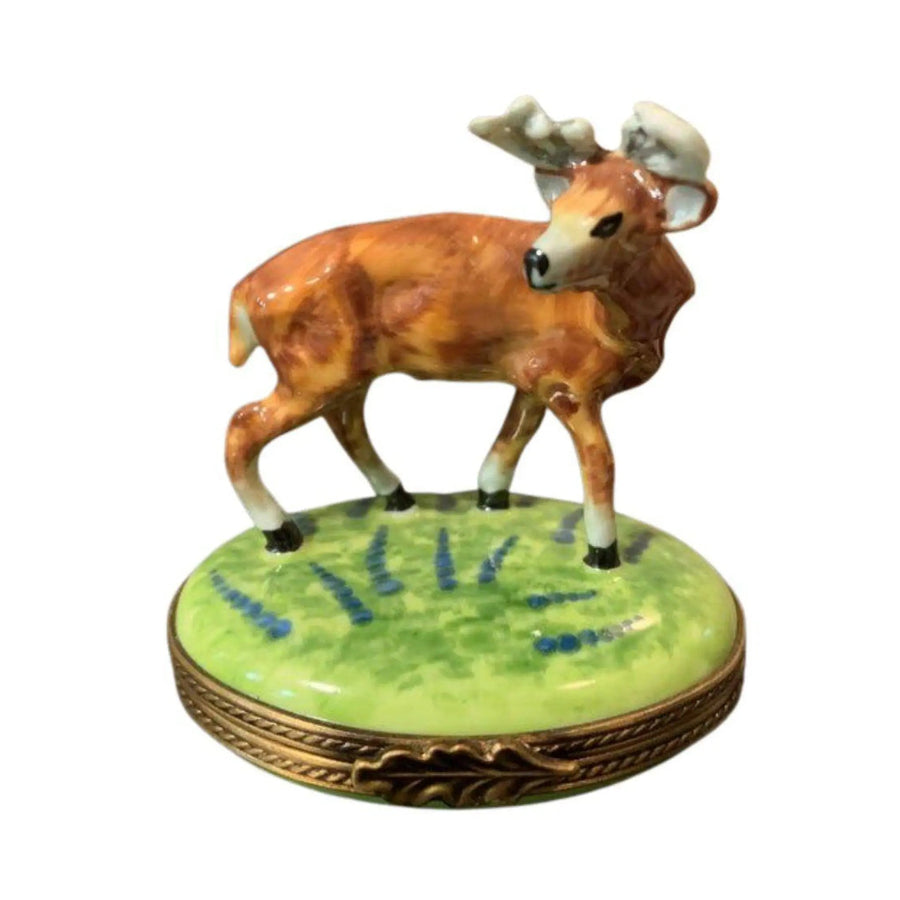 Majestic Deer Limoges Box Porcelain Limoges French Trinket Box