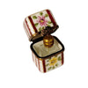 Maroon Perfume Box Delight Porcelain Limoges Perfume French Trinket Box