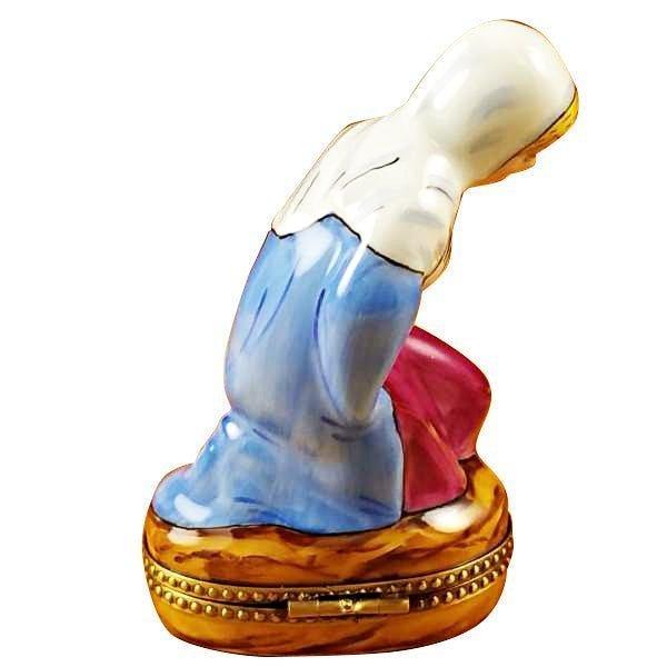 Mary Porcelain Limoges nativity French Trinket Box