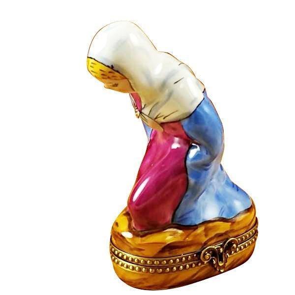 Mary Porcelain Limoges nativity French Trinket Box
