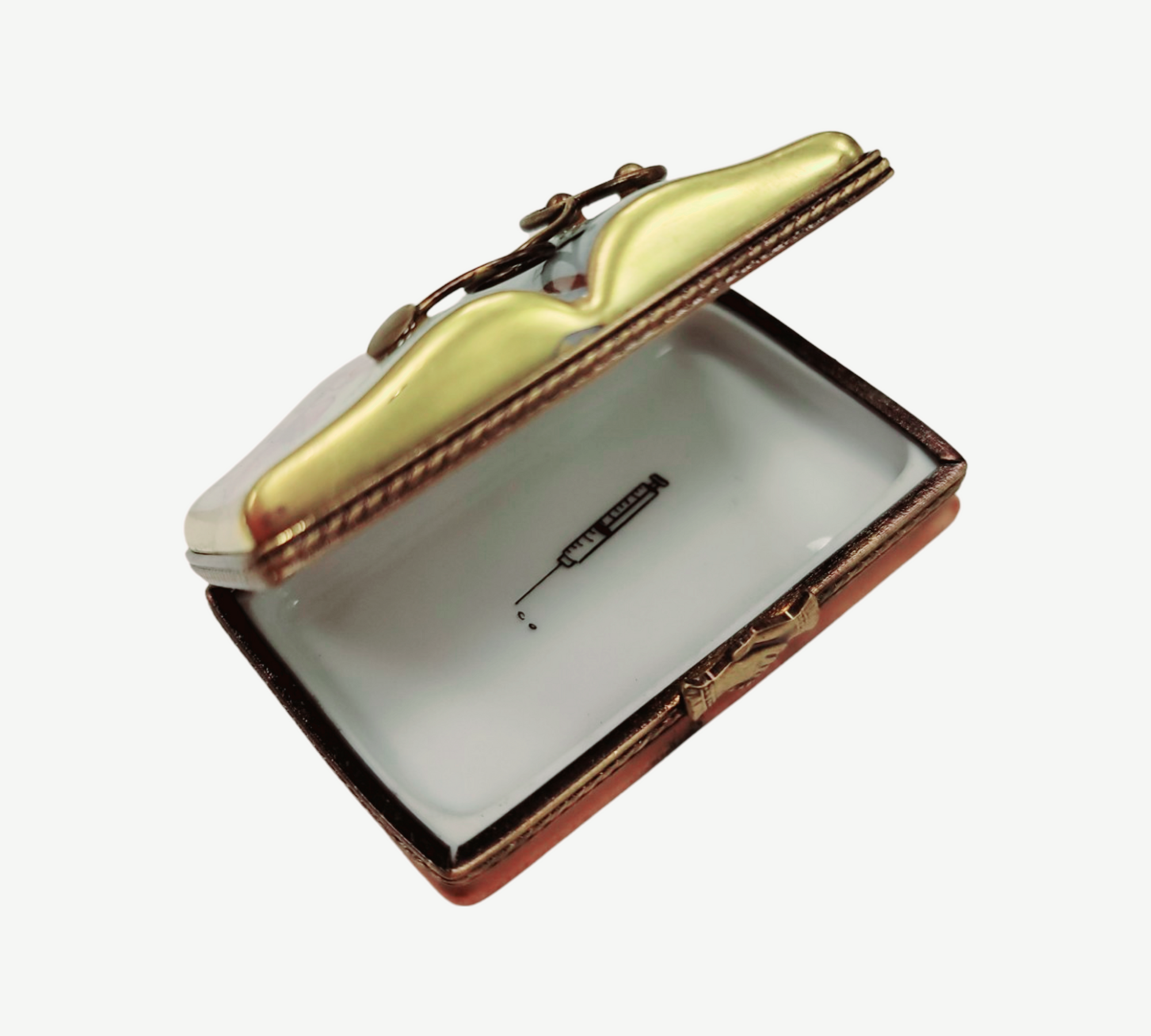 Medicine Book Limoges Trinket Box Porcelain Limoges professional books French Trinket Box