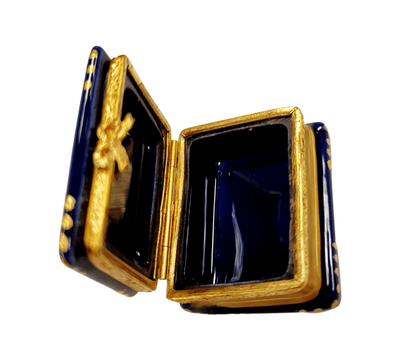 Menorah Book Limoges Box Porcelain Limoges religion Limoges Box jewish French Trinket Box