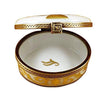 Menorah - White Porcelain Limoges Religion spiritual French Trinket Box