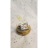 Merry Christmas Champagne Celebration Box Porcelain Limoges xmas theme limoges box xmas glasses gift French Trinket Box