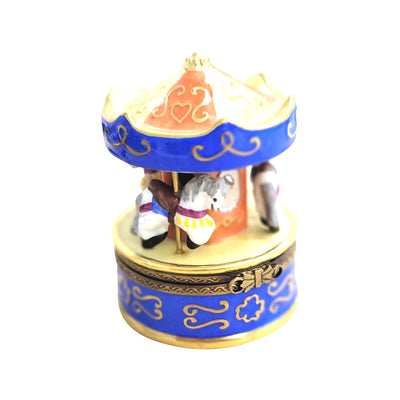 Merry Go Round Carousel Delight Porcelain Limoges Carnival French Trinket Box