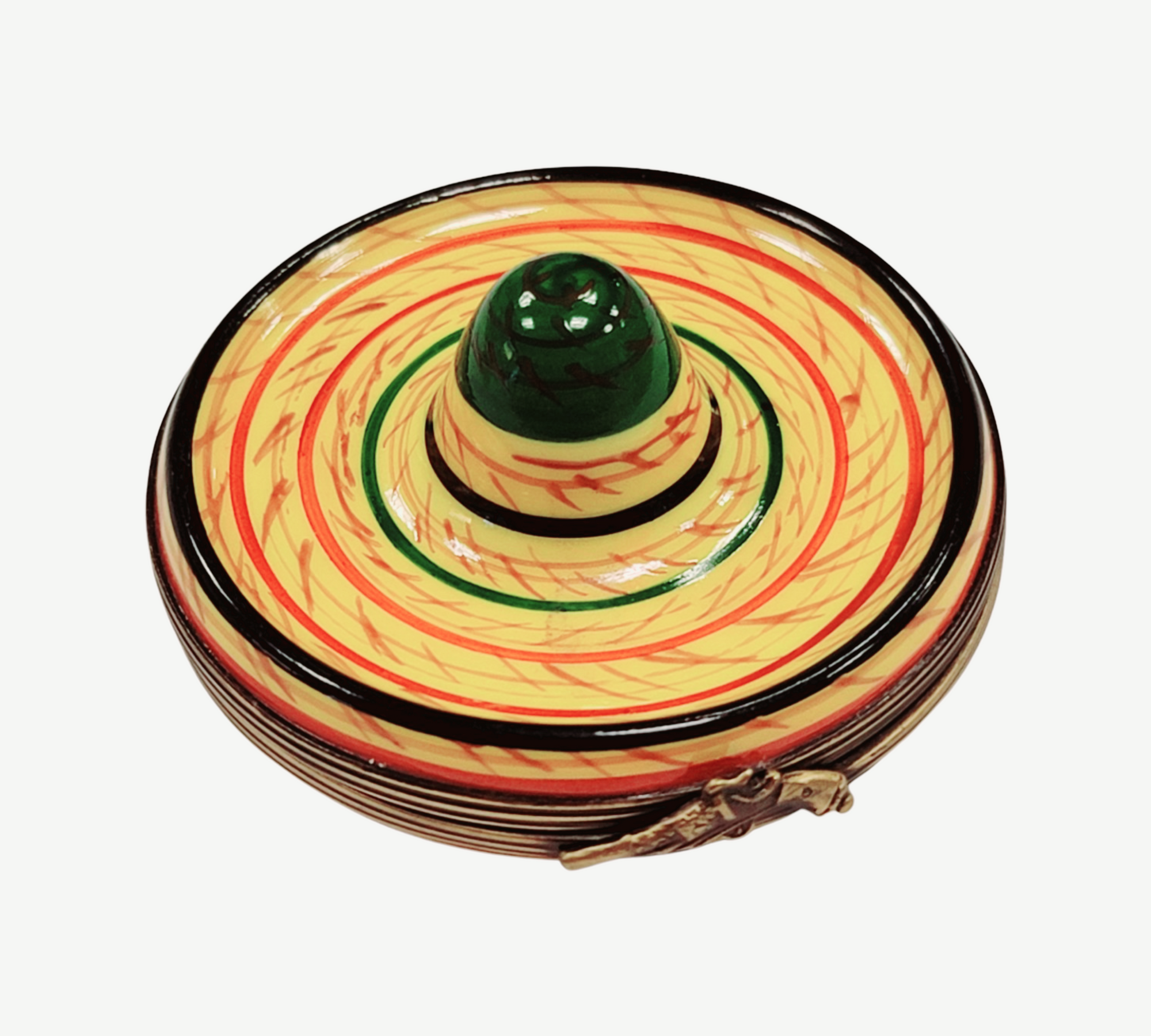 Mexican Sombrero Limoges Box Porcelain Limoges Artoria French Trinket Box