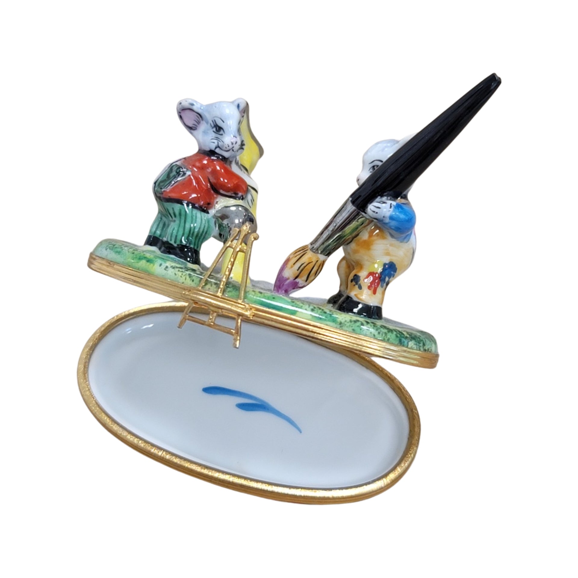 Mice Artists Porcelain Limoges Box Porcelain Limoges garden LIMOGES BOXES mice house rabbit love valentine French Trinket Box