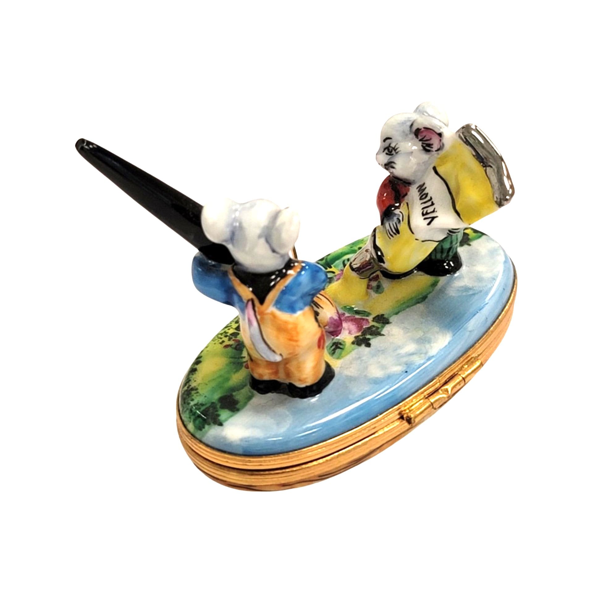 Mice Artists Porcelain Limoges Box Porcelain Limoges garden LIMOGES BOXES mice house rabbit love valentine French Trinket Box