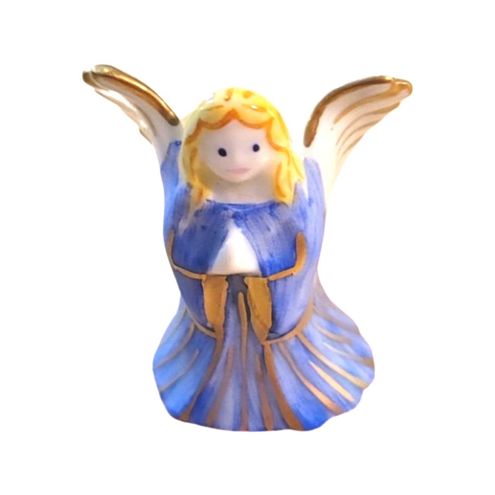 Mini Angel Porcelain Figurine Porcelain Limoges Angel French Trinket Box