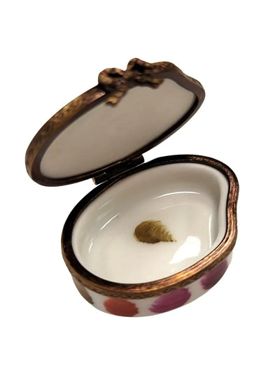 Mini Artist Paint Palette Figurine Porcelain Limoges Fine Art French Trinket Box