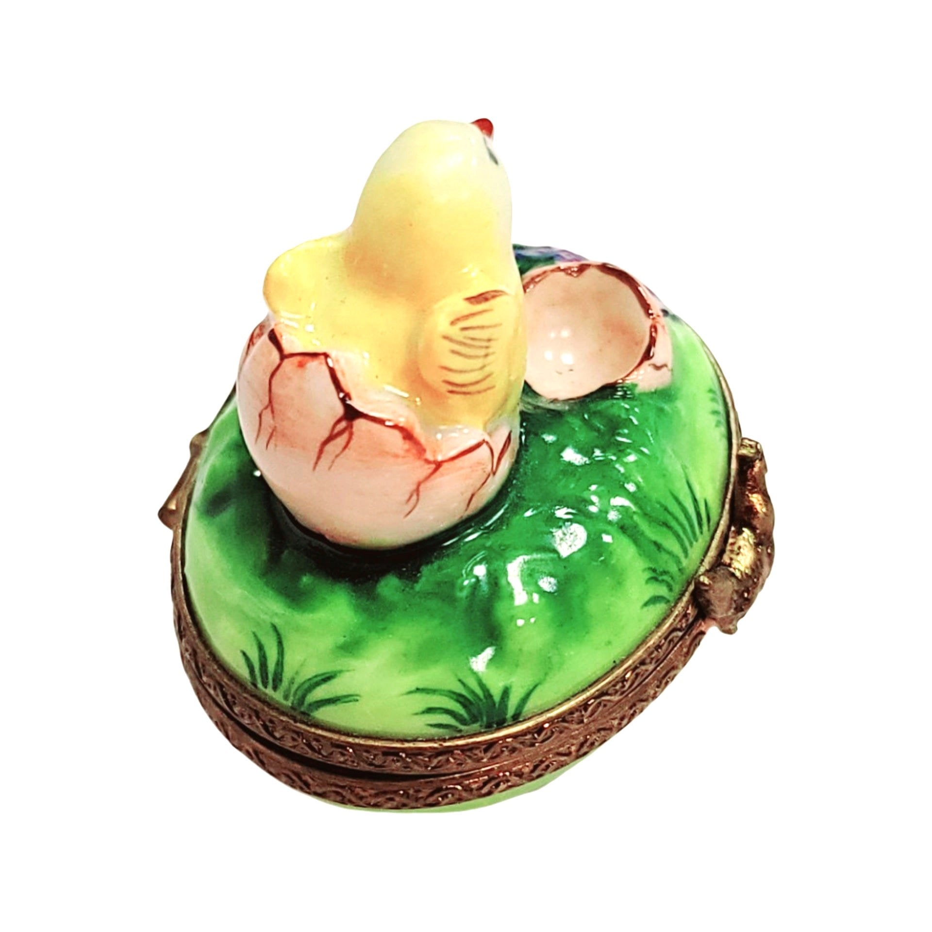 Mini Chick Limoges Box Delight Porcelain Limoges farm birds LIMOGES BOXES French Trinket Box