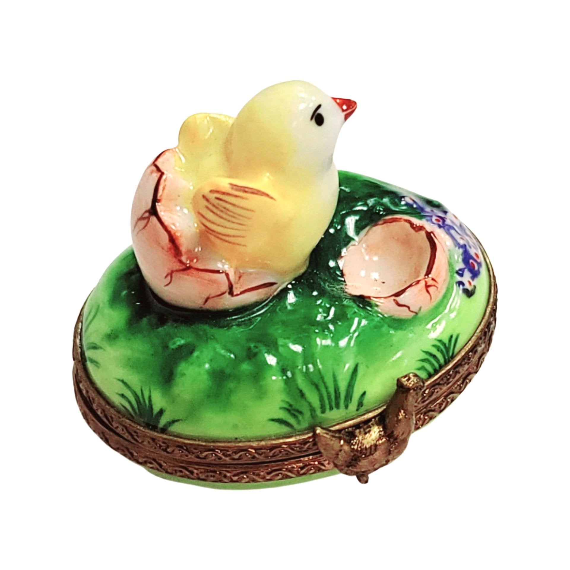 Mini Chick Limoges Box Delight Porcelain Limoges farm birds LIMOGES BOXES French Trinket Box