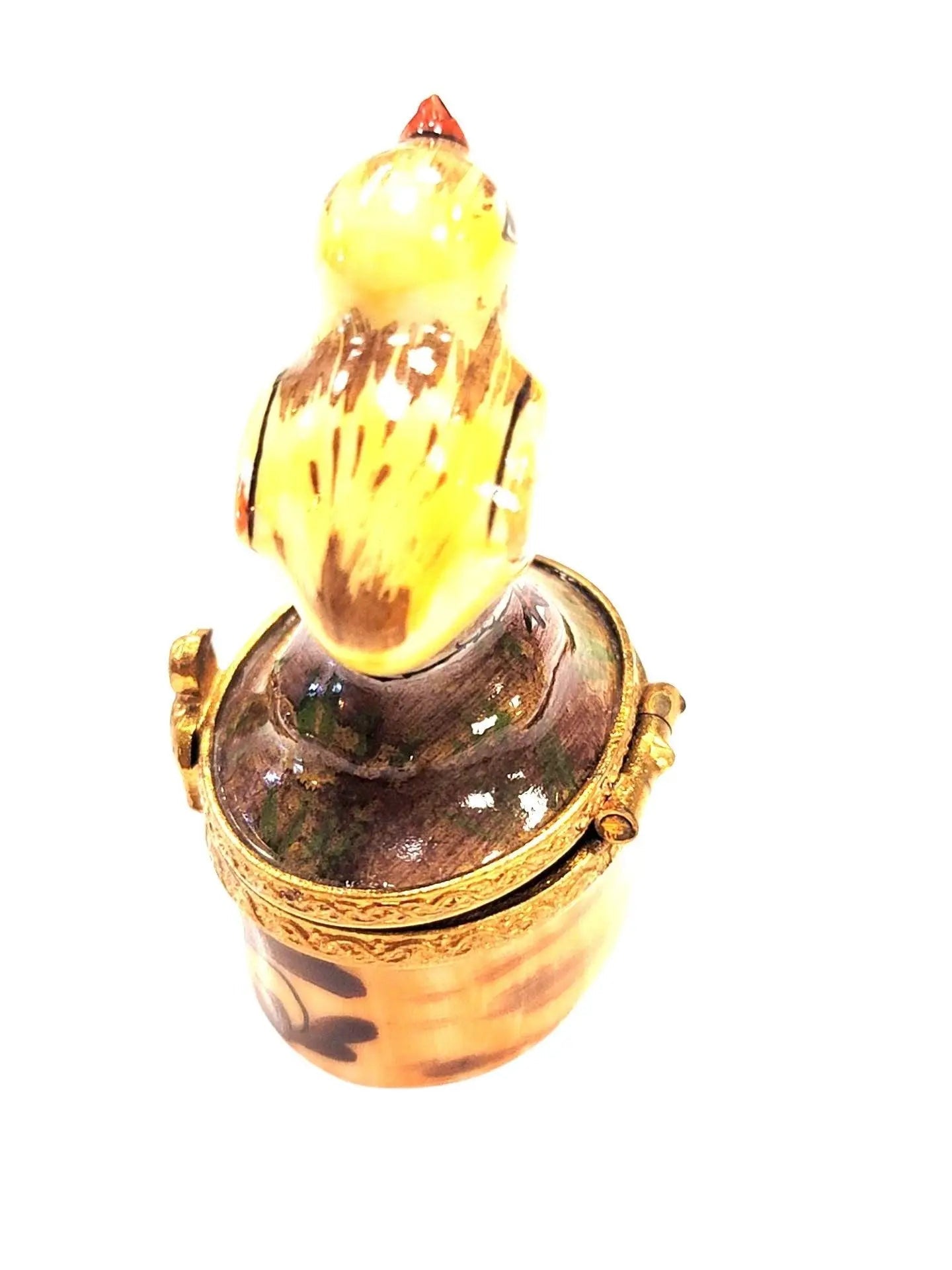 Mini Chick Limoges Box Treasure Porcelain Limoges farm birds LIMOGES BOXES French Trinket Box
