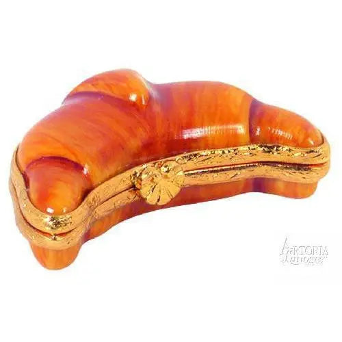 Mini Croissant Porcelain Limoges Food French Trinket Box