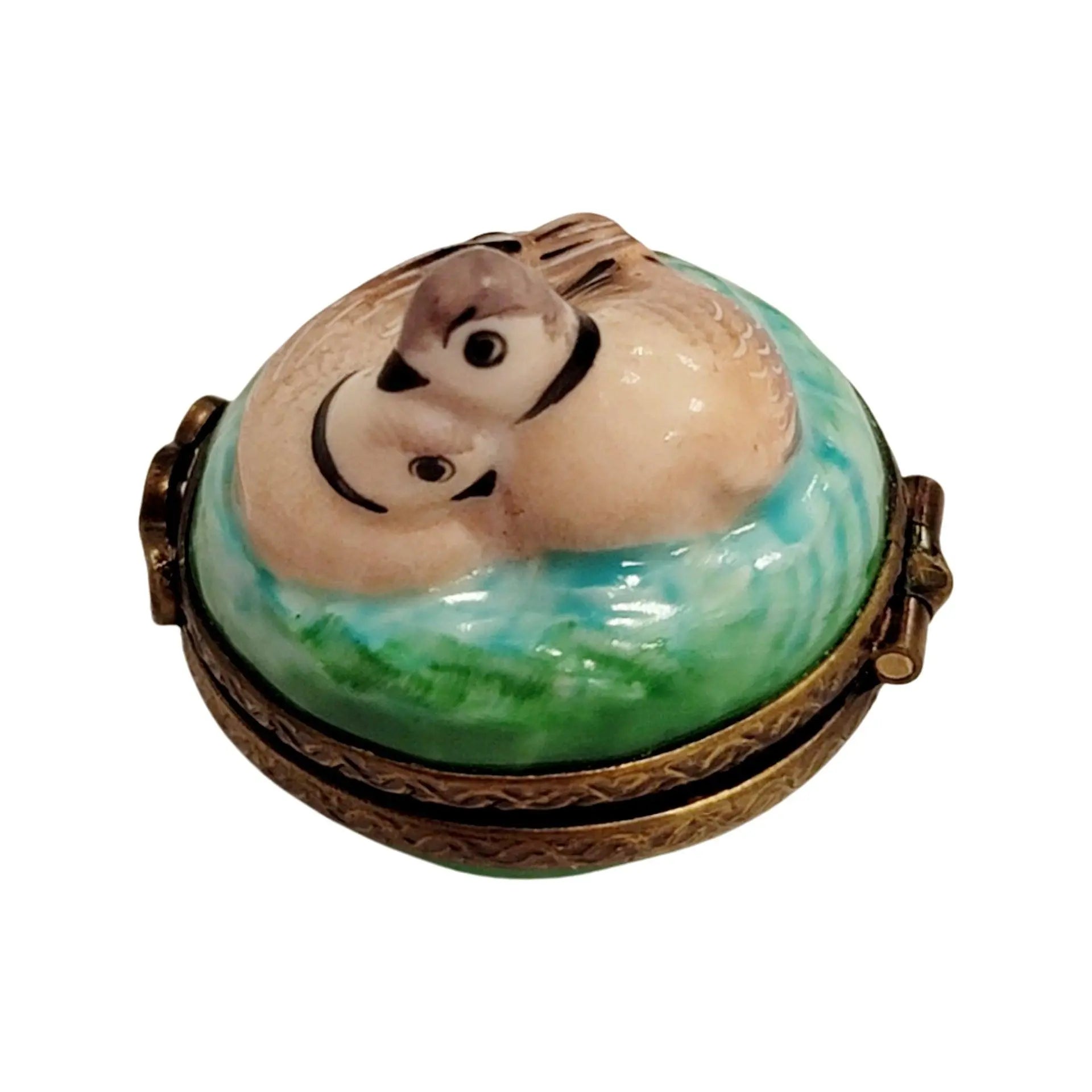 Mini Doves Limoges Box Porcelain Limoges birds LIMOGES BOXES French Trinket Box