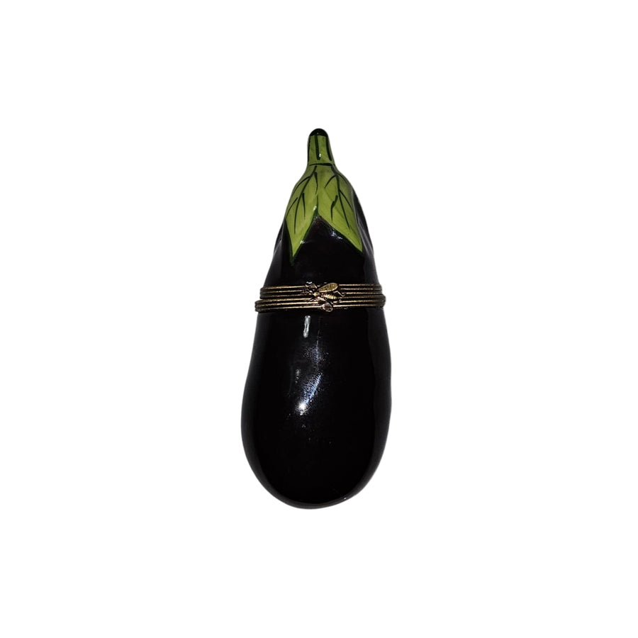 Mini Eggplant Porcelain Limoges fruit limoges boxes French Trinket Box