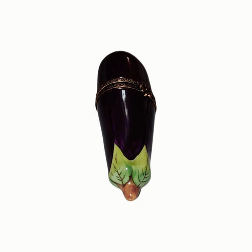 Mini Eggplant Porcelain Limoges fruit limoges boxes French Trinket Box